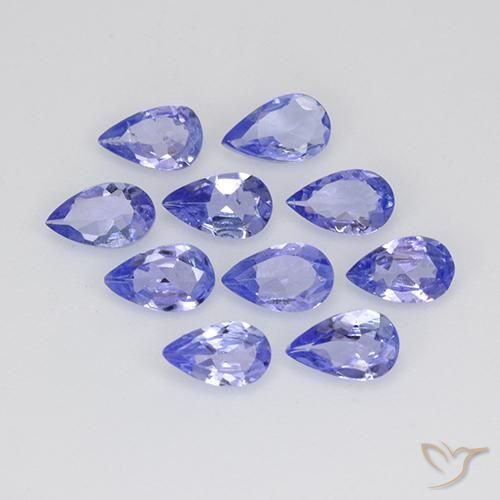1.81 ct natürliche Intensives Violettblau Tansanit-Edelsteine, Birnenform, VS