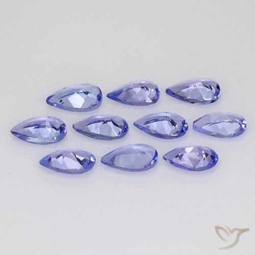 1.81 ct natürliche Intensives Violettblau Tansanit-Edelsteine, Birnenform, VS