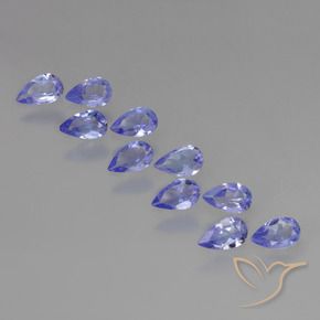 1.82 ct natürliche Helles Violett Tansanit-Edelsteine, Birnenform, VS
