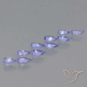 1.82 ct natürliche Helles Violett Tansanit-Edelsteine, Birnenform, VS