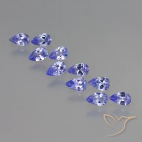 1.92 ct natürliche Helles Violett Tansanit-Edelsteine, Birnenform, VS