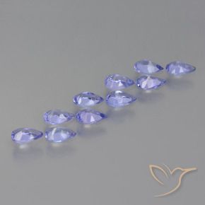 1.92 ct natürliche Helles Violett Tansanit-Edelsteine, Birnenform, VS