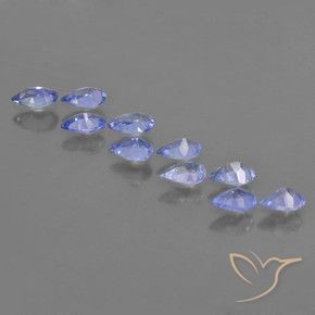 1.87 ct natürliche Intensives Violettblau Tansanit-Edelsteine, Birnenform, VS