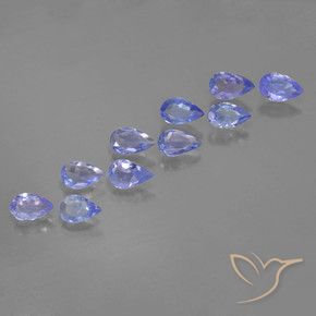 1.72 ct natürliche tiefblau Tansanit-Edelsteine, Birnenform, VS