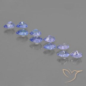 2.08 ct natürliche Intensives Violettblau Tansanit-Edelsteine, Birnenform, VS