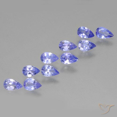 2.15ctw Natürlicher Violet Tansanit, Birnenform, VS