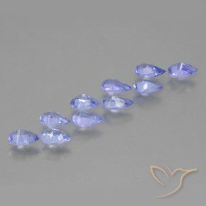 1.90 ct natürliche violett-blau Tansanit-Edelsteine, Birnenform, VS