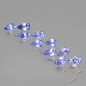 2.20 ct natürliche Mittelblau Tansanit-Edelsteine, Birnenform, VS