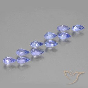 2.20 ct natürliche Mittelblau Tansanit-Edelsteine, Birnenform, VS