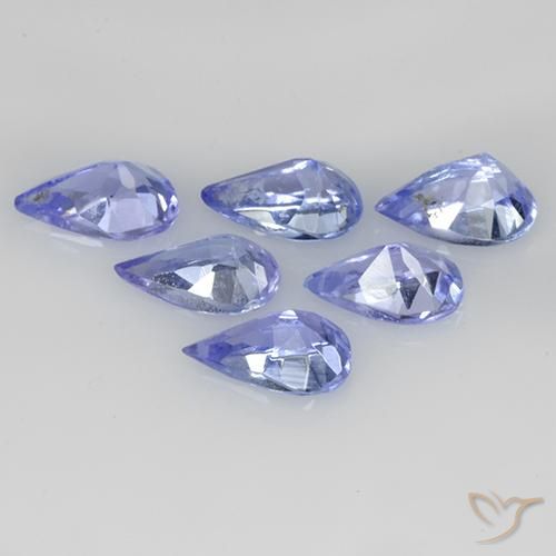 1,35 ct natürliche blauer Tansanit-Edelsteine, Birnenform, VS