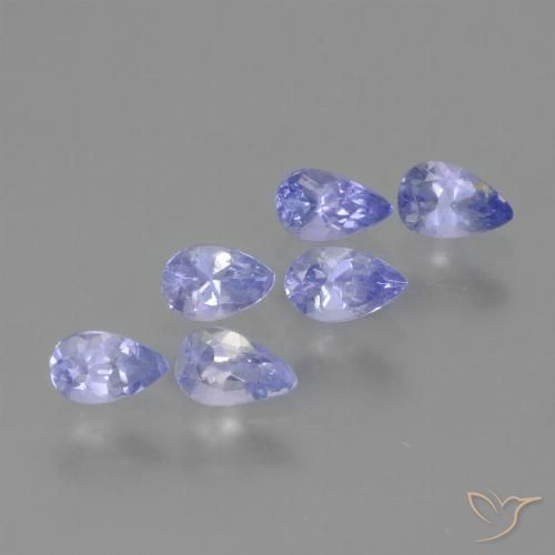 1.55ctw Natürlicher Mittelblau Tansanit, Birnenform, VS