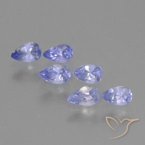 1.55 ct natürliche Mittelblau Tansanit-Edelsteine, Birnenform, VS