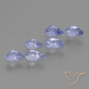 1.55 ct natürliche Mittelblau Tansanit-Edelsteine, Birnenform, VS