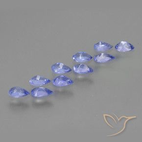 1.85 ct natürliche Mittelblau Tansanit-Edelsteine, Birnenform, VS