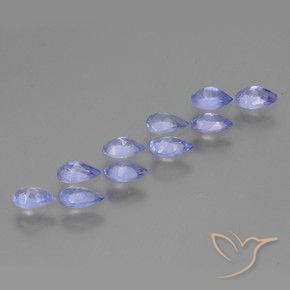 2.01 ct natürliche Bläulich-violett Tansanit-Edelsteine, Birnenform, VS