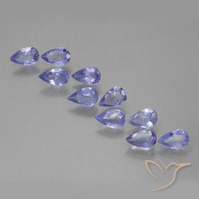 1.80 ct natürliche Königsviolett Tansanit-Edelsteine, Birnenform, VS