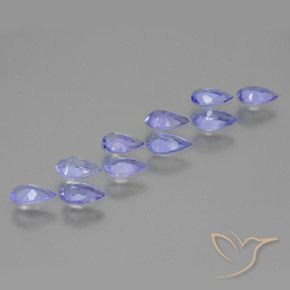 1.80 ct natürliche Königsviolett Tansanit-Edelsteine, Birnenform, VS