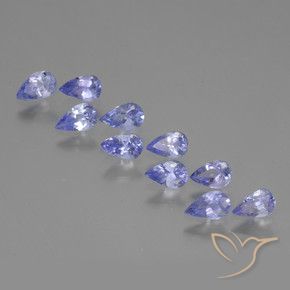 2.03 ct natürliche Königsviolett Tansanit-Edelsteine, Birnenform, VS