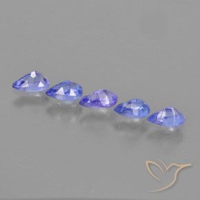 1.21 ct natürliche Intensives Violettblau Tansanit-Edelsteine, Birnenform, VS