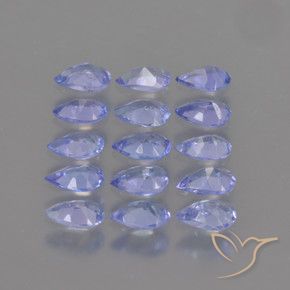 2.41 ct natürliche Intensives Violettblau Tansanit-Edelsteine, Birnenform, VS