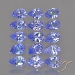 2.60 ct natürliche tiefblau Tansanit-Edelsteine, Birnenform, VS