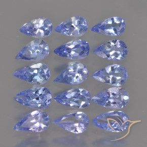 2.48 ct natürliche Intensives Violettblau Tansanit-Edelsteine, Birnenform, VS
