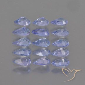 2.48 ct natürliche Intensives Violettblau Tansanit-Edelsteine, Birnenform, VS
