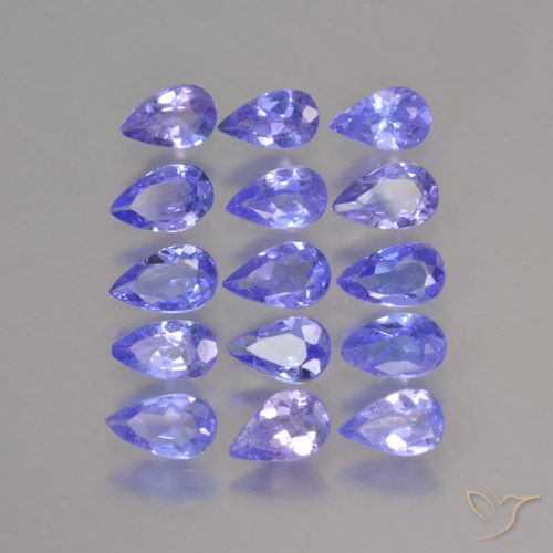 2.70ctw Natürlicher Intensives Violettblau Tansanit, Birnenform, VS