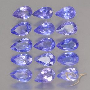 2.70 ct natürliche Intensives Violettblau Tansanit-Edelsteine, Birnenform, VS