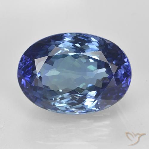11.65ct Natürlicher Wahres Blau Tansanit, Oval, VVS