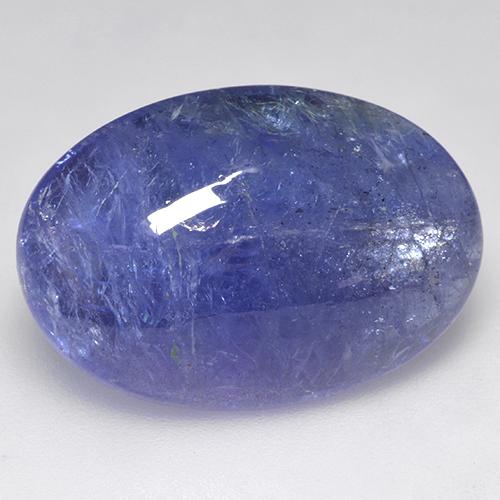 18,74 ctw natürlicher blauer Tansanit, Oval Schliff, Lichtdurchlässig