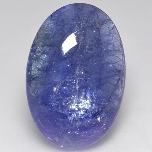 18,74 ctw natürlicher blauer Tansanit, Oval Schliff, Lichtdurchlässig