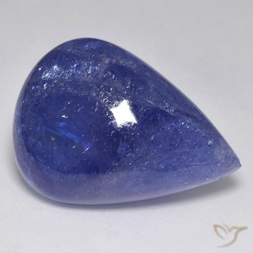 44.99ct Natürlicher Tiefes ägyptisches Blau Tansanit, Birnenform, Lichtdurchlässig