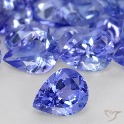 0.29ct Natürlicher Intensives Blau Tansanit, Birnenform, VS