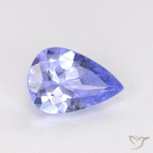 9,17 ctw natürlicher violett-blau Tansanit, Birnenform, VS