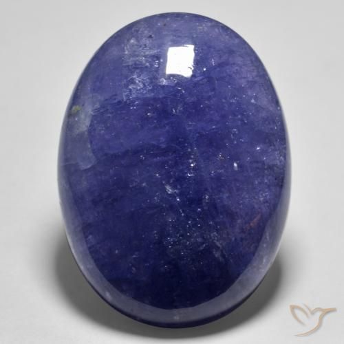 55.91ct Natürlicher tiefblau Tansanit, Oval, Lichtdurchlässig