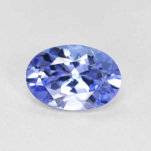 0,62 ctw natürlicher blauer Tansanit, Oval Schliff, VS