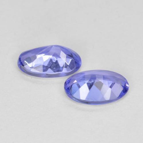 1.02 ct natürliche Intensives Violettblau Tansanit-Edelsteine, Oval Schliff, VVS-VS
