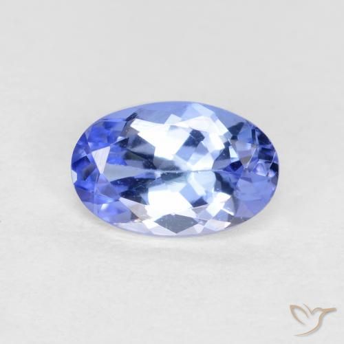 0,51 ctw natürlicher blauer Tansanit, Oval Schliff, VS