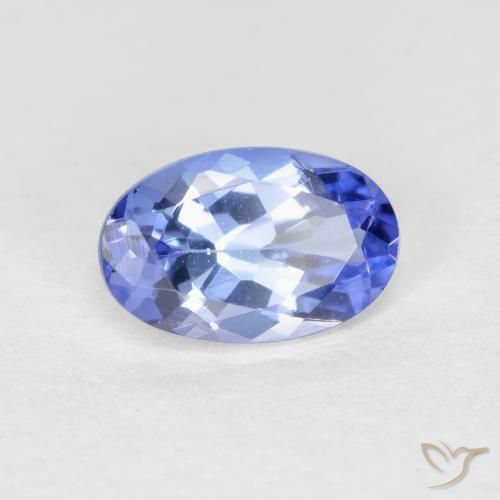 0,51 ctw natürlicher blauer Tansanit, Oval Schliff, VS