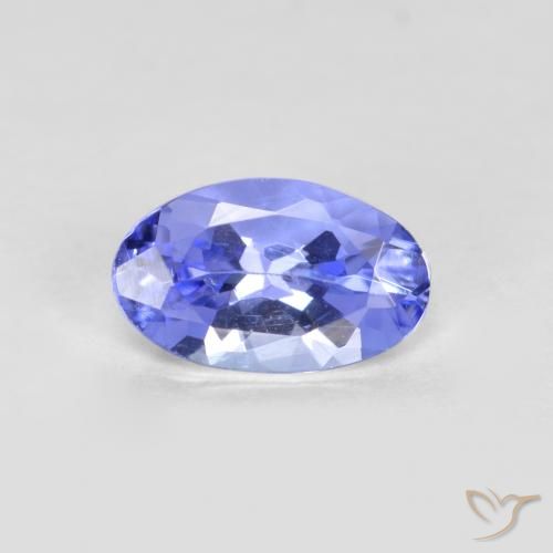 0.39ct Natürlicher Mittelblau Tansanit, Oval, VS
