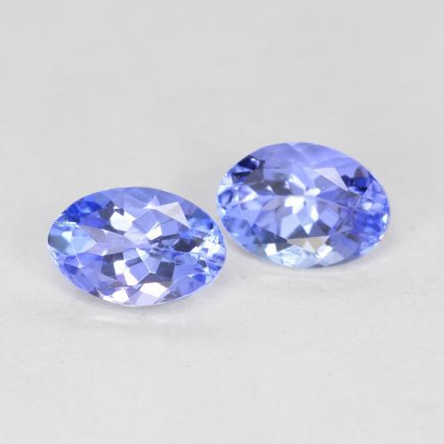 0.92 ct natürliche Mittelblau Tansanit-Edelsteine, Oval Schliff, VVS-VS