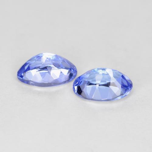 0.92 ct natürliche Mittelblau Tansanit-Edelsteine, Oval Schliff, VVS-VS