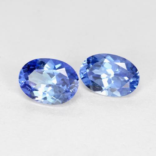 1,12 ct natürliche blauer Tansanit-Edelsteine, Oval Schliff, VVS-VS
