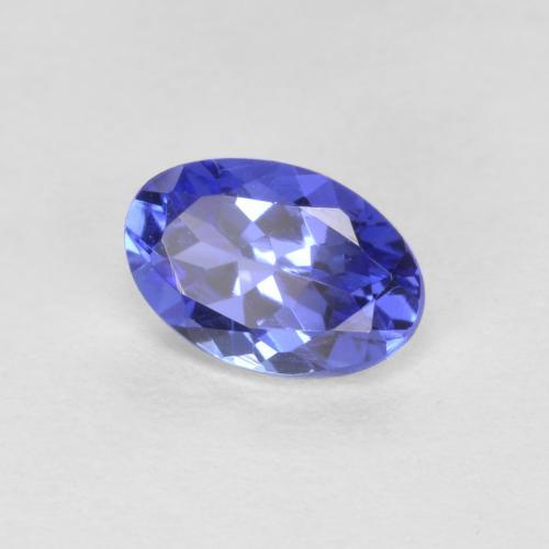 0,42 ctw natürlicher blauer Tansanit, Oval Schliff, VVS-VS
