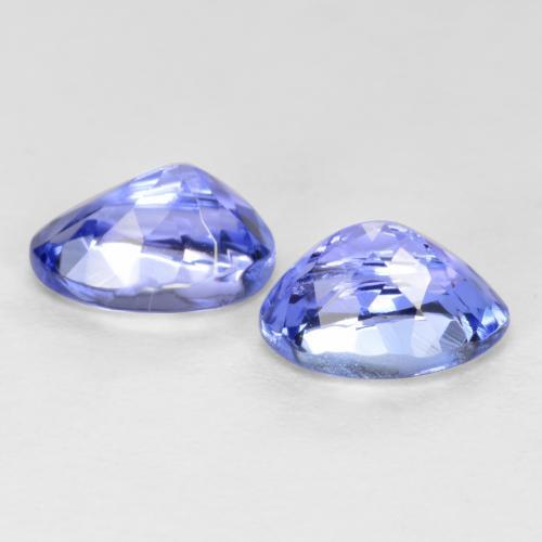 1.08 ct natürliche Intensives Violettblau Tansanit-Edelsteine, Oval Schliff, VS