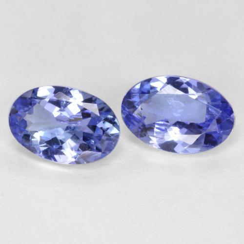 0,98 ct natürliche blauer Tansanit-Edelsteine, Oval Schliff, VS