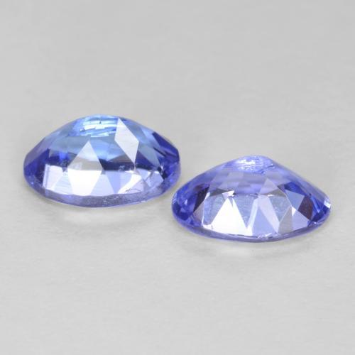 0.92 ct natürliche Intensives Violettblau Tansanit-Edelsteine, Oval Schliff, VS