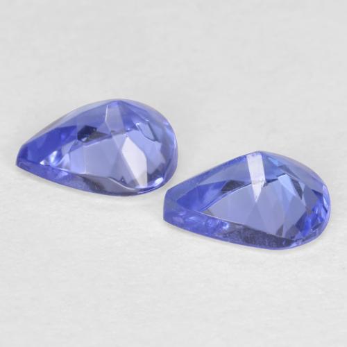 0,66 ct natürliche blauer Tansanit-Edelsteine, Birnenform, VVS-VS