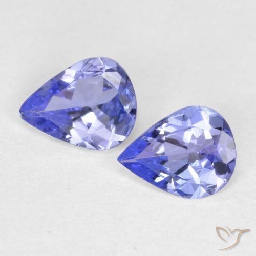 0.48ctw Natürlicher Intensives Violettblau Tansanit, Birnenform, VVS-VS